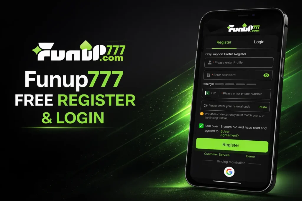 Funup777 game Rigester