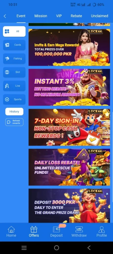 luck44 game banner